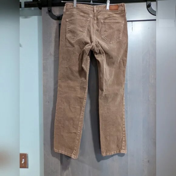 Lands' End Mid Rise Straight Corduroy Pants Brown Size 6 Petite - Picture 3 of 11